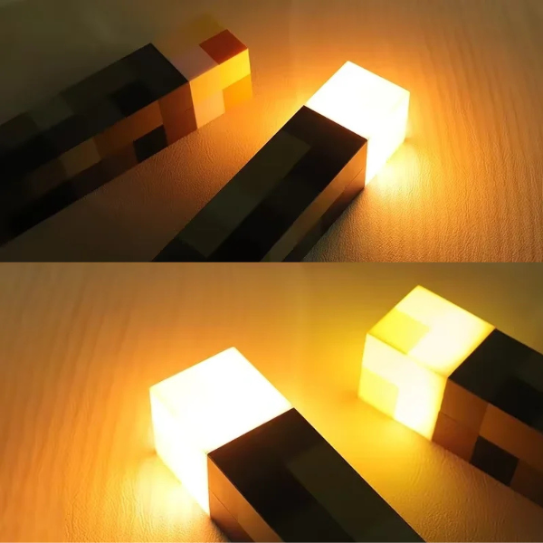 Minecraft LED torch light gaming wall lamp with remote